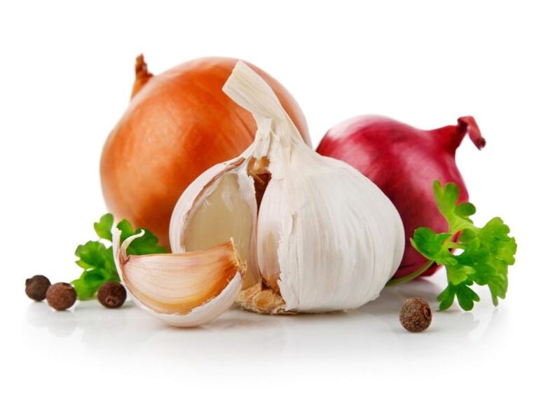 cesnak a cibuľa na zvýšenie potencie
